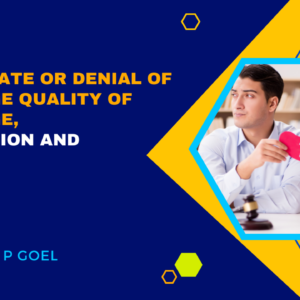 Early, late or denial of marriage quality of marriage, separation and divorce by V P Goel