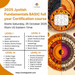 2025 Jyotish Fundamentals BASIC full year Certification course