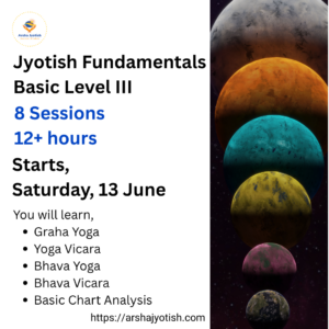 Jyotish Fundamentals Basic Level III