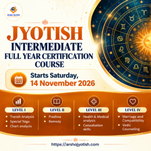 2026 Jyotish INTERMEDIATE Level full year Certification course
